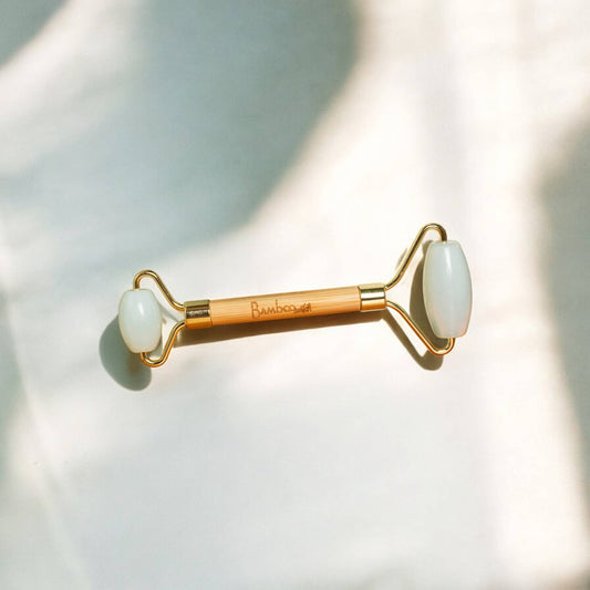 Bamboo Dual Facial Roller - Opalite Stone