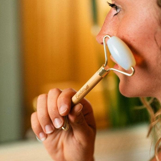 Bamboo Dual Facial Roller - Opalite Stone