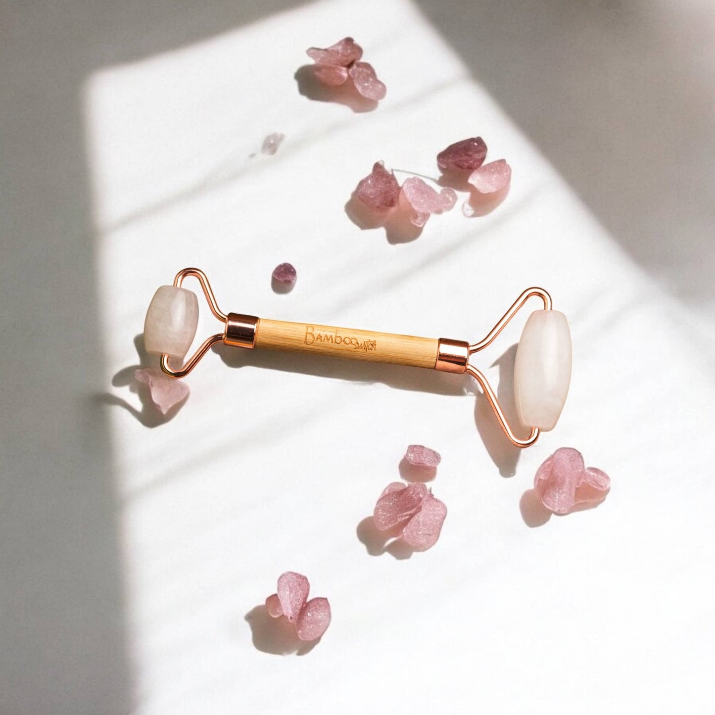 Bamboo Dual Facial Roller - Opalite Stone